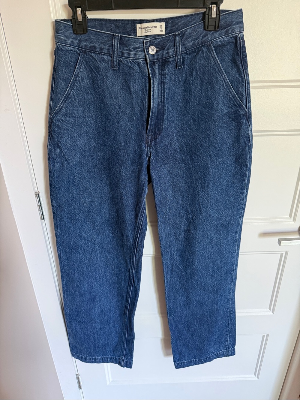 Abercrombie & Fitch - The Loose High-Rise Jeans - Dark Blue - Picture 2 of 4